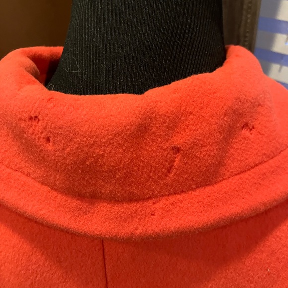 Vintage swing coat orange-pink with pink plastic buttons NS See Measurements - Picture 5 of 10